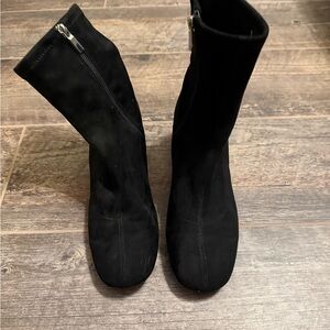 a new day Black Stretch Mid-Calf Zip Boots